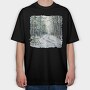 Snowy Forest Path, Tricou Oversize Barbati (Unisex)