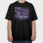 R32 Gtr Garage Purple, Tricou Oversize Barbati (Unisex)