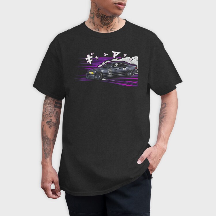 Race Car Smoke Speed 117 53, Tricou Barbati (Unisex)