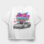 90S Throwback Car, Tricou Oversize Barbati (Unisex)