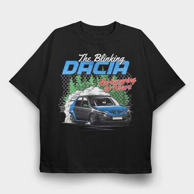 Dacia Nurburgring Drift, Tricou Oversize Barbati (Unisex)