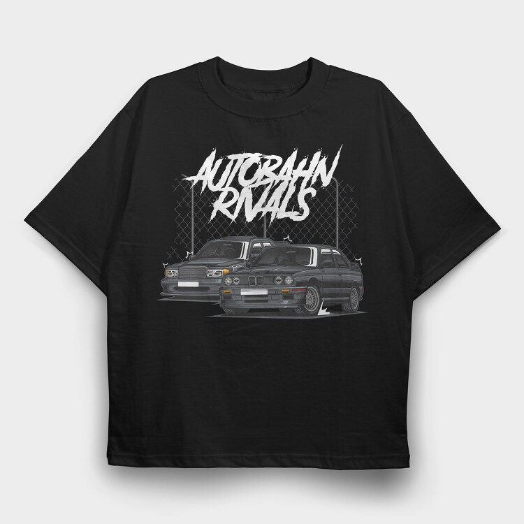 E30 Street Race, Tricou Oversize Barbati (Unisex)