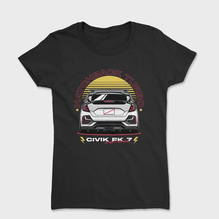 Hatchback Turbo Street Fighter, Tricou Femei