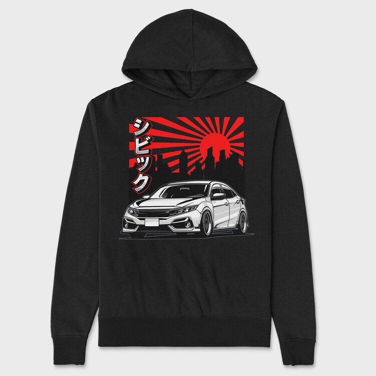 Jdm City Rush, Hanorac Oversize Barbati (Unisex)