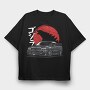 Jdm Wolf Howl, Tricou Oversize Barbati (Unisex)