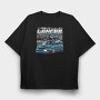 Lancer Evolution Drift, Tricou Oversize Barbati (Unisex)