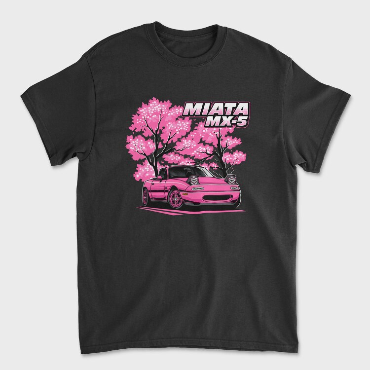 Miata Cherry Blossom, Tricou Barbati (Unisex)
