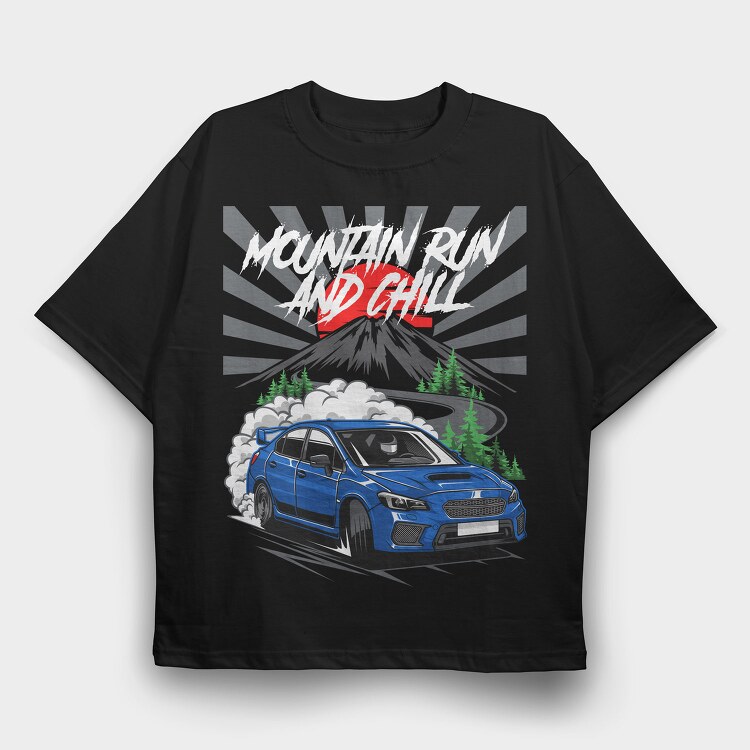 Mountain Drift, Tricou Oversize Barbati (Unisex)