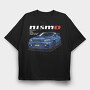 Nismo Racing Blue, Tricou Oversize Barbati (Unisex)