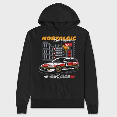 Nostalgic Racing Car, Hanorac Oversize Barbati (Unisex)