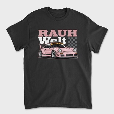 Rauhwelt Pink Race, Tricou Barbati (Unisex)