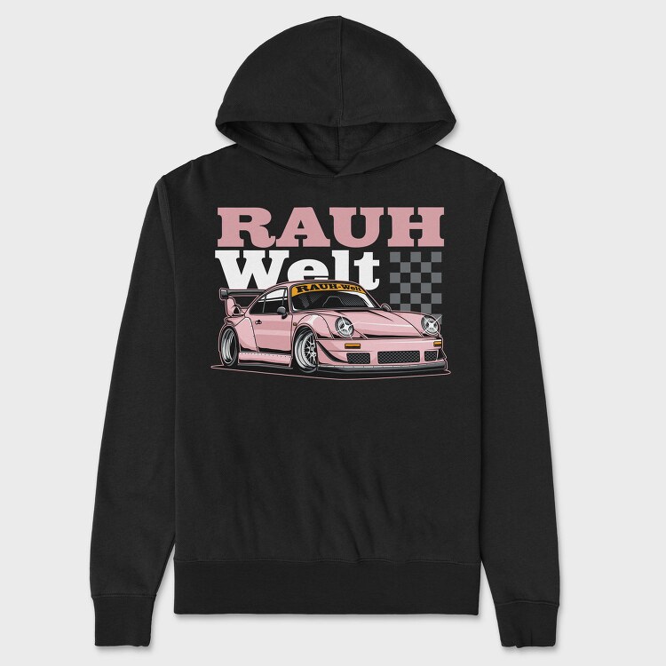 Rauhwelt Pink Race, Hanorac Oversize Barbati (Unisex)