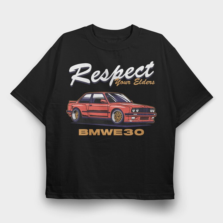 Respect Your Elders, Tricou Oversize Barbati (Unisex)