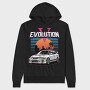 Retro Car Evolution, Hanorac Oversize Barbati (Unisex)