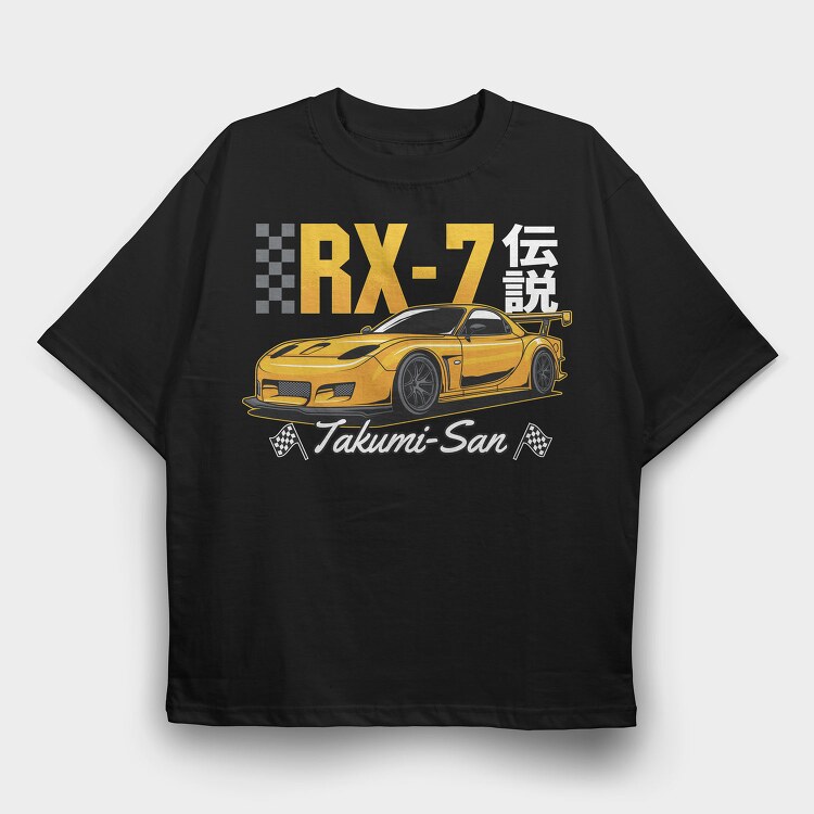 Rx7 Racing, Tricou Oversize Barbati (Unisex)