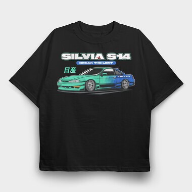 S14 Drift Dream, Tricou Oversize Barbati (Unisex)