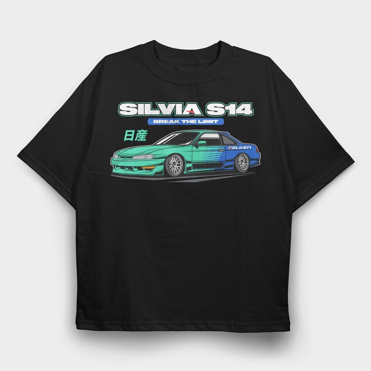 S14 Drift Dream, Tricou Oversize Barbati (Unisex)