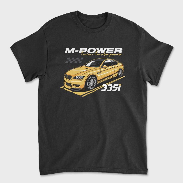 Twin Turbo Power, Tricou Barbati (Unisex)