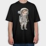 Space Kid Braids, Tricou Oversize Barbati (Unisex)