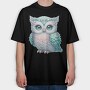 Sparkle Owl Tribe, Tricou Oversize Barbati (Unisex)
