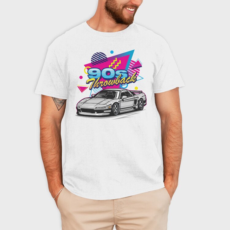 90S Throwback Car, Tricou Barbati (Unisex)