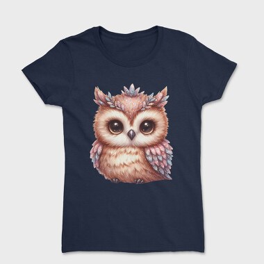 Sparkling Owl Clipart, Tricou Femei