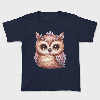 Sparkling Owl Clipart, Tricou Copii