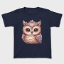 Sparkling Owl Clipart, Tricou Copii