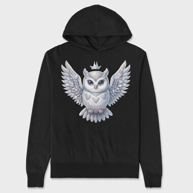Sparkling Owl Crown, Hanorac Oversize Barbati (Unisex)