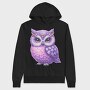 Sparkling Owl Glow, Hanorac Oversize Barbati (Unisex)