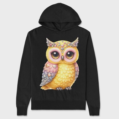 Sparkling Owl Sublimation Clipart Png 87314555, Hanorac Oversize Barbati (Unisex)
