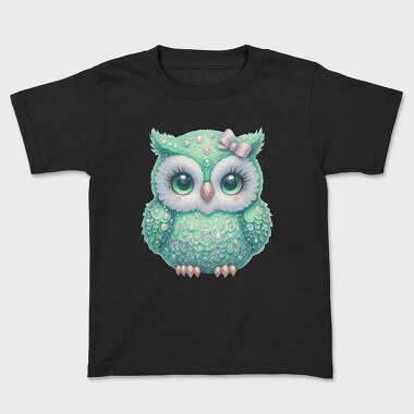 Sparkling Owl Sublimation, Tricou Copii