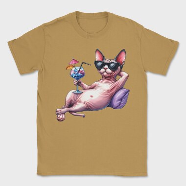 Sphynx Sunglasses Cocktail, Tricou Barbati (Unisex)