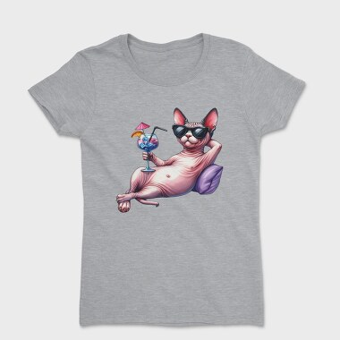Sphynx Sunglasses Cocktail, Tricou Femei