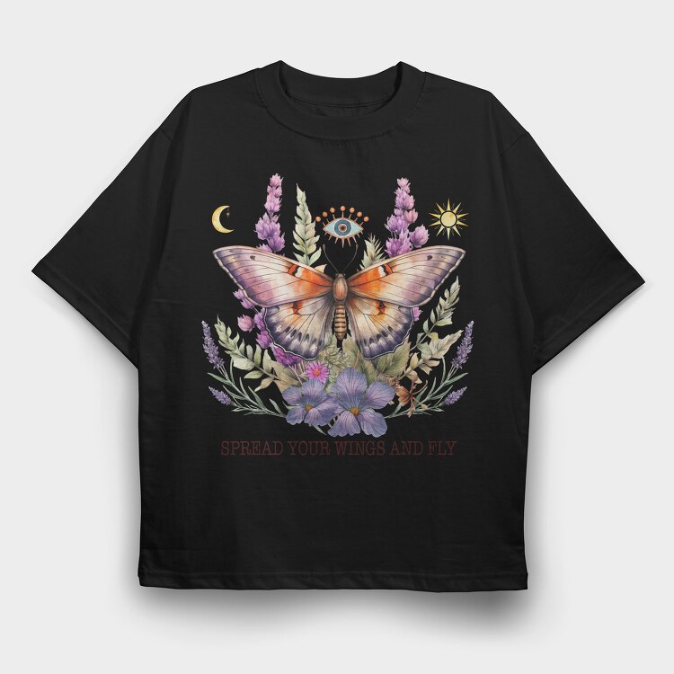 Spread Your Wings And Fly, Tricou Oversize Barbati (Unisex)