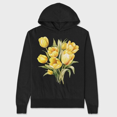 Spring Bloom Tulip, Hanorac Oversize Barbati (Unisex)