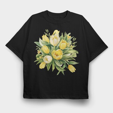 Spring Blooming Bouquet, Tricou Oversize Barbati (Unisex)