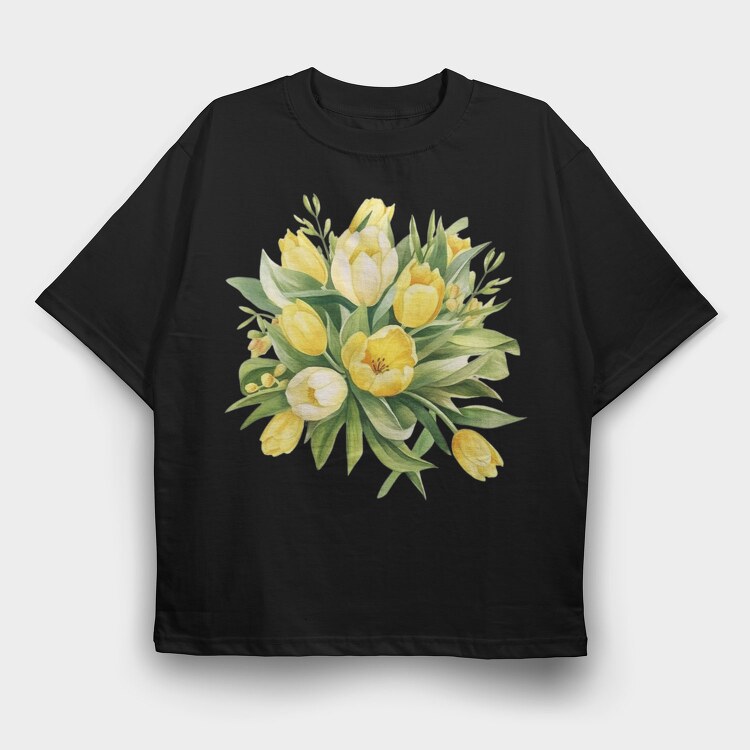 Spring Blooming Bouquet, Tricou Oversize Barbati (Unisex)