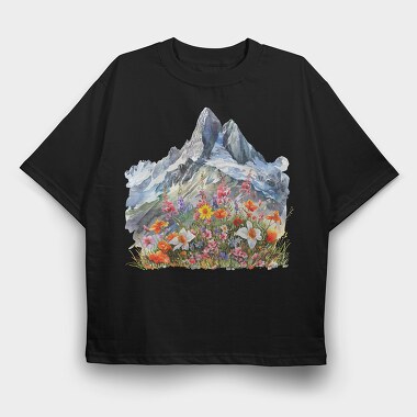 Spring Blossom Peak, Tricou Oversize Barbati (Unisex)