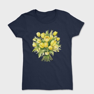 Spring Butter Floral Bouquet, Tricou Femei