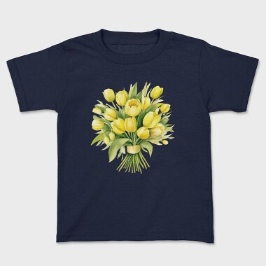Spring Butter Floral Bouquet, Tricou Copii
