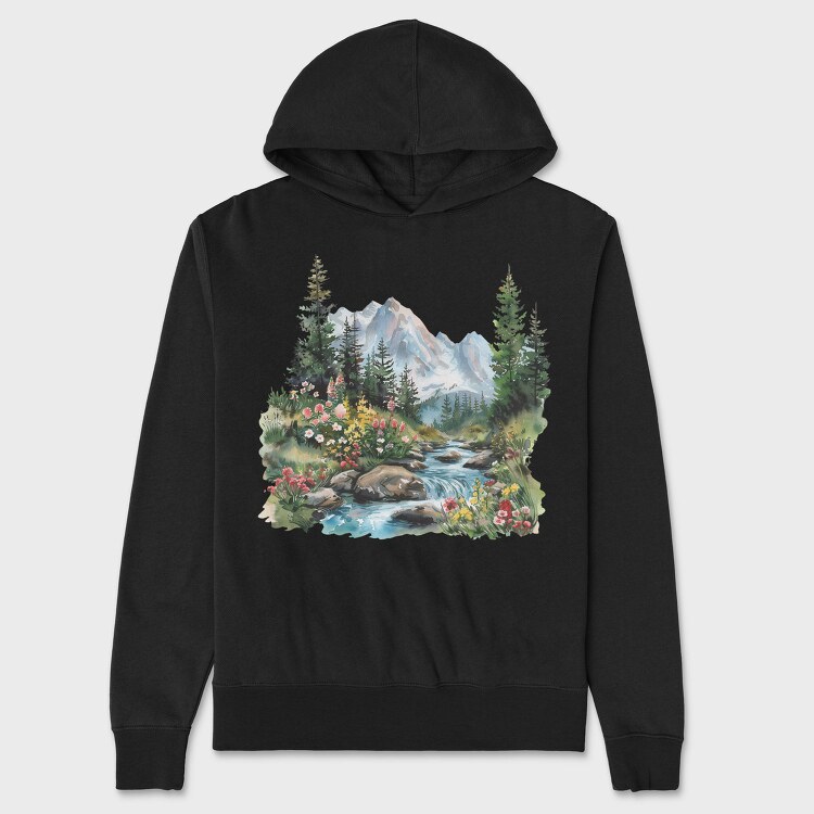 Spring Flower Climb, Hanorac Oversize Barbati (Unisex)