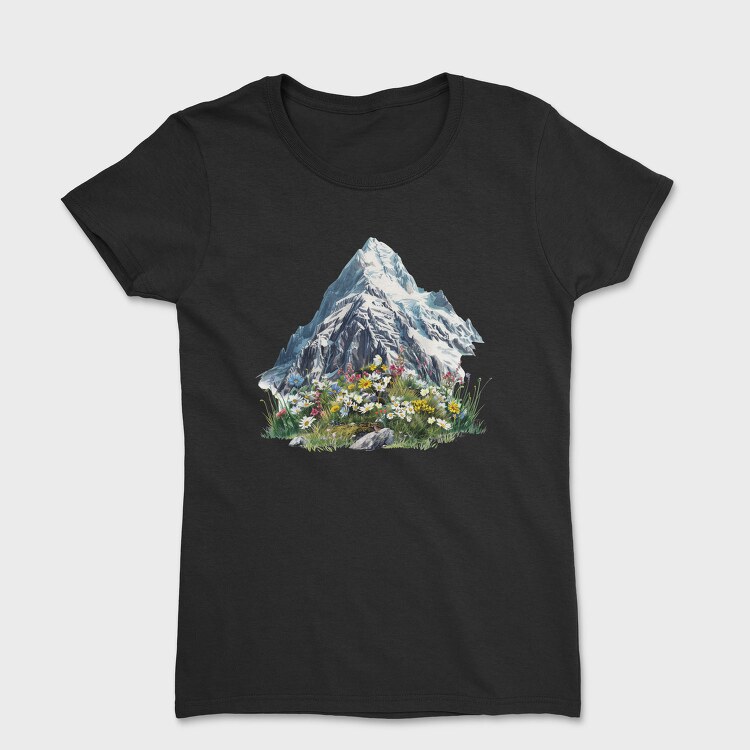 Spring Mountain Flowers, Tricou Femei
