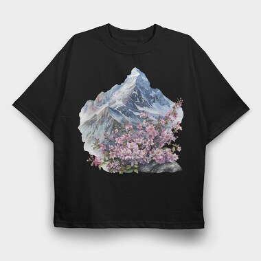 Spring Mountain Peak, Tricou Oversize Barbati (Unisex)