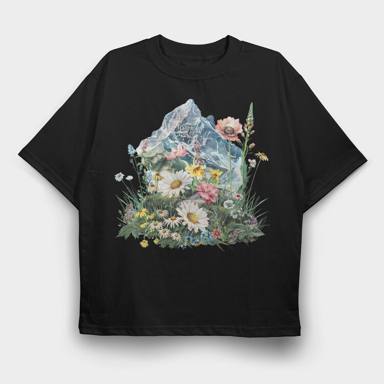 Spring Mtn Flora Galore, Tricou Oversize Barbati (Unisex)