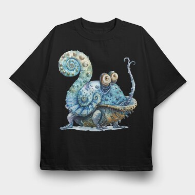 Squid Monster Tail, Tricou Oversize Barbati (Unisex)