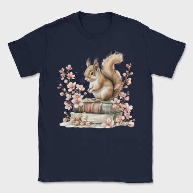 Squirrel Books Flowers, Tricou Barbati (Unisex)