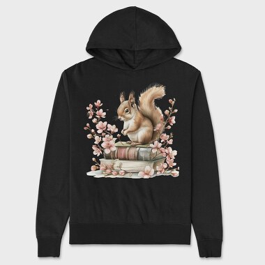 Squirrel Books Flowers, Hanorac Oversize Barbati (Unisex)