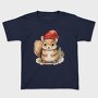 Squirrel Christmas Hat, Tricou Copii