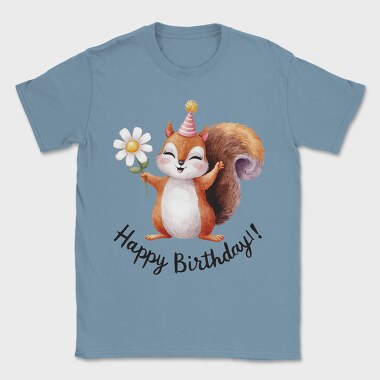 Squirrel Party Hat, Tricou Barbati (Unisex)